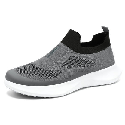 Damen Sneaker Stretch Bequem Slip-On Schuhe
