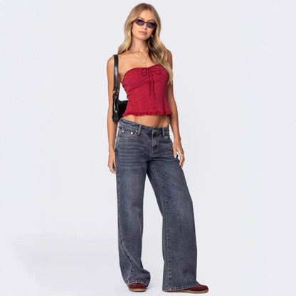 Hohe Damenjeans mit Taschen Comfort Fit - BerlinGlamour