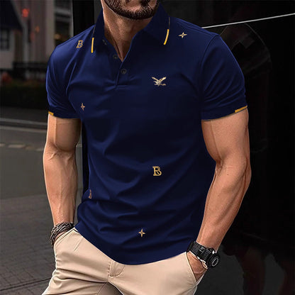 Herren Polohemd Modern Stickdesign Hochwertig - BerlinGlamour