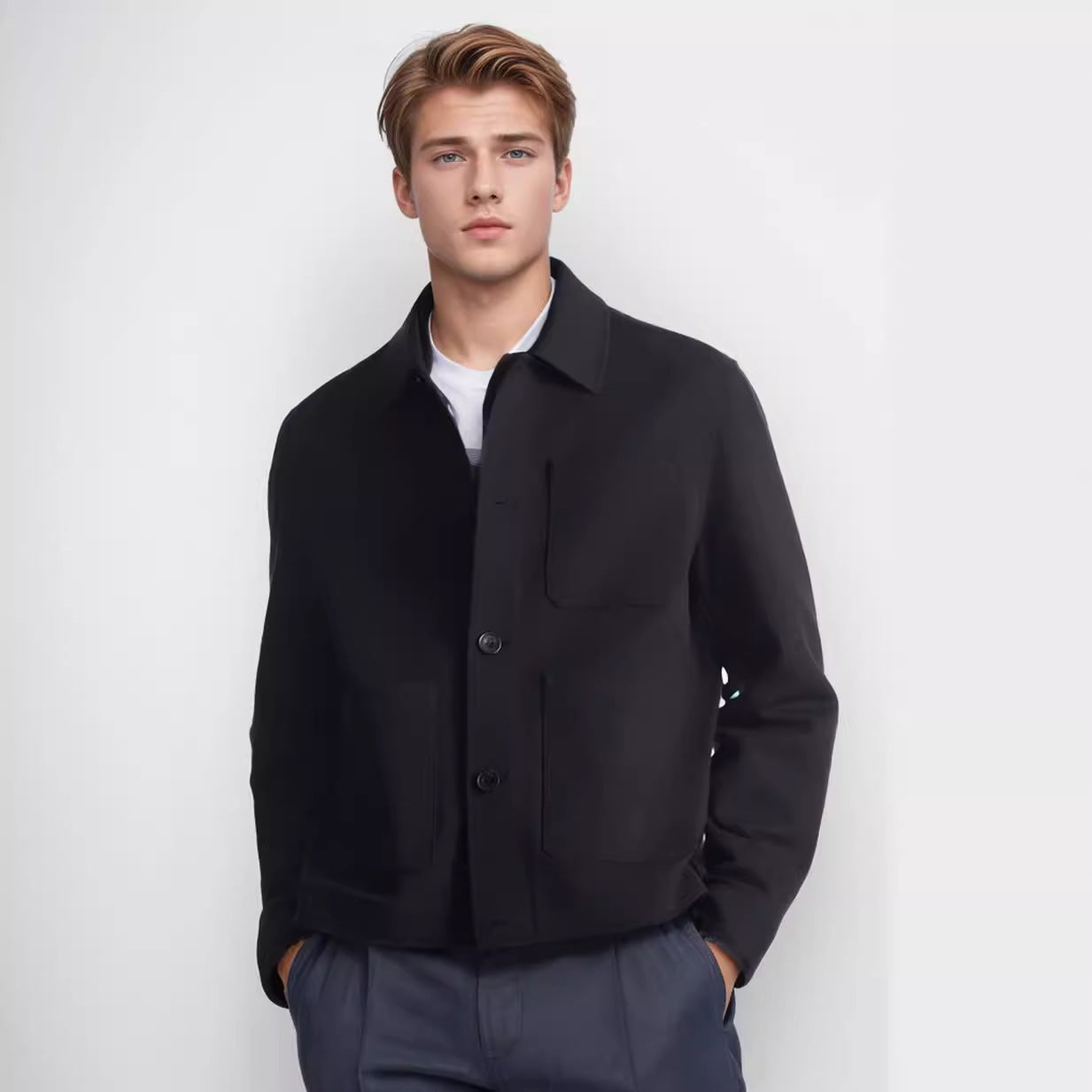 Herren Outdoor Jacke Funktionell Mit Vielen Taschen Modern - BerlinGlamour