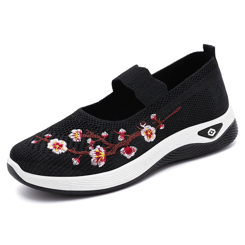 Damen Slip-On Schuhe Atmungsaktiv Modisch Bequem