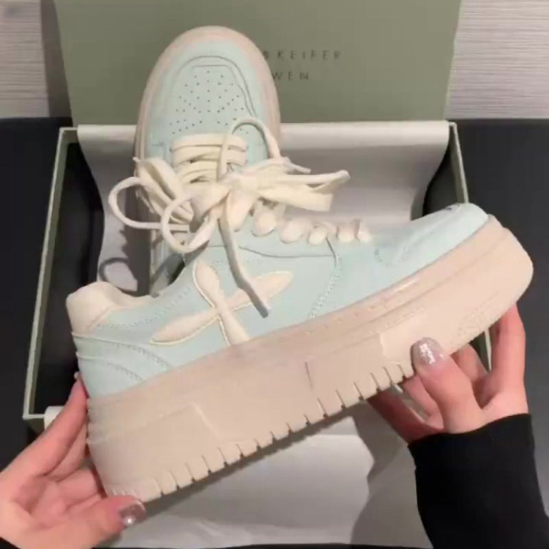 Damen Sneaker Plateau atmungsaktiv Sportlich - BerlinGlamour