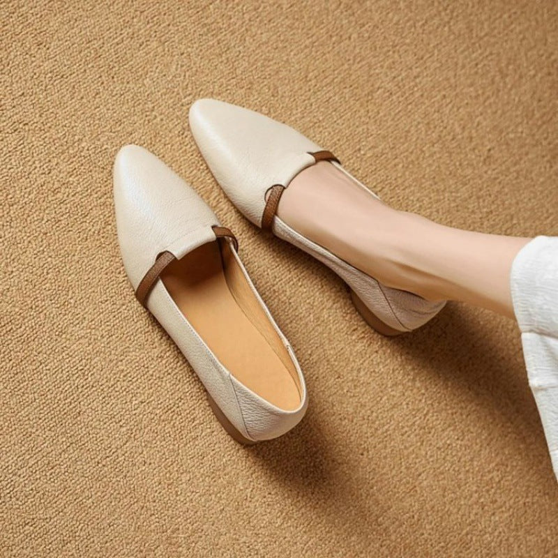 Damen Ballerinas Schick Hochwertiges Leder Elegante Schuhe - BerlinGlamour