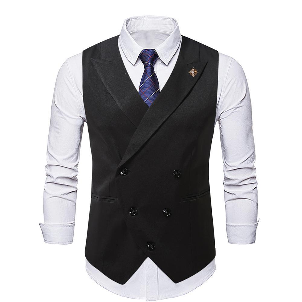 Herren Weste Modern Elegant mit Knopfleiste und Details