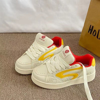 Damen Sneaker Sportlich Bunt Atmungsaktiv