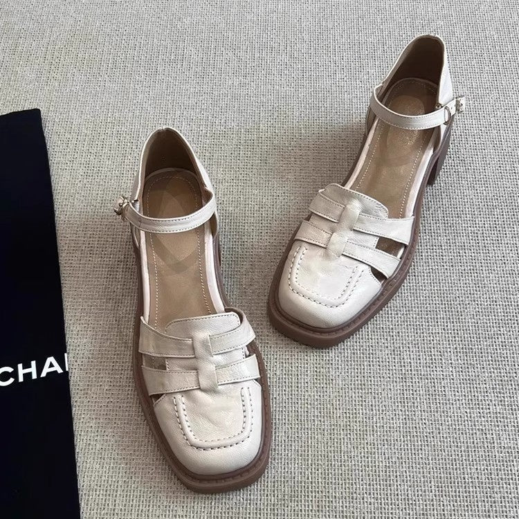 Damen Schuhe Blockabsatz Elegante Riemchenschuhe