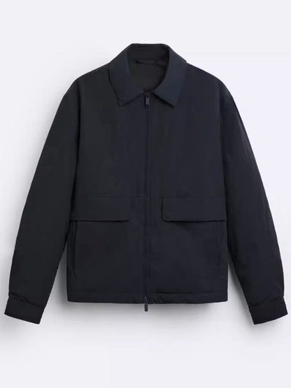 Herren Jacke Lässig Modern mit Taschen