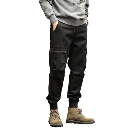 Herren Cargo-Hose Funktions-Taschen Elastischer Bund