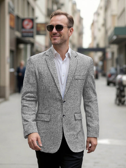 Eleganter Herren Blazer Modern Strukturiert