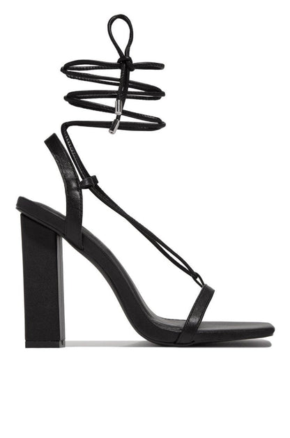 Damen High Heel Sandalen Elegantes Design Schnürriemen