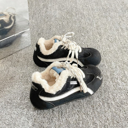 Damen Sneaker Warmfleece Innenfutter Modern