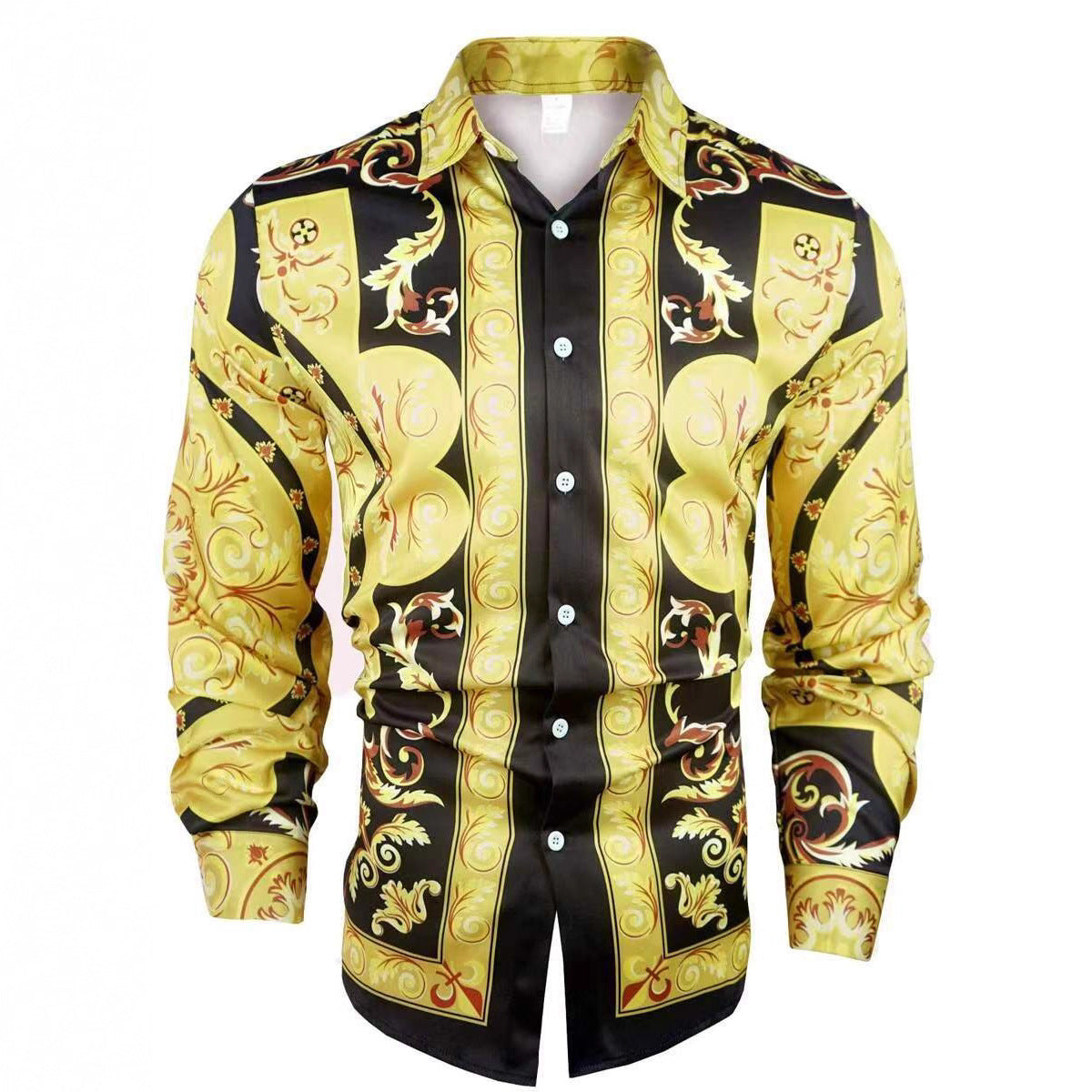 Herren Langarmhemd Modern mit Auffälligem Druck Berlin Style - BerlinGlamour