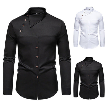 Herren Hemd Asymmetrischer Kragen Modern Berlin Style