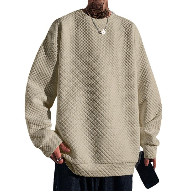 Herren Sweatshirt Lässig Strukturiert Modern