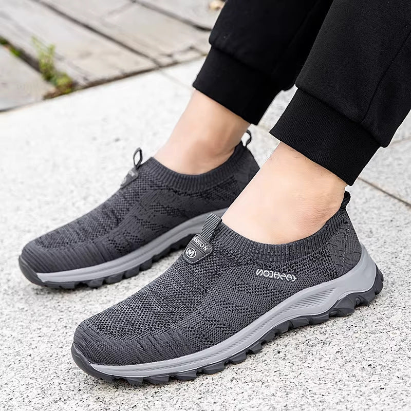 Damen Sneaker Slip-On Bequem Atmungsaktiv