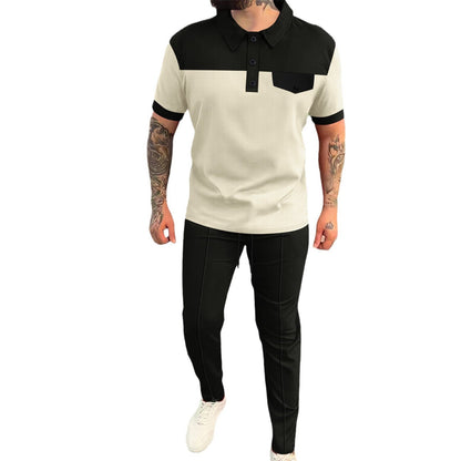 Herren Polohemd Modern mit eleganter Hose SlimFit