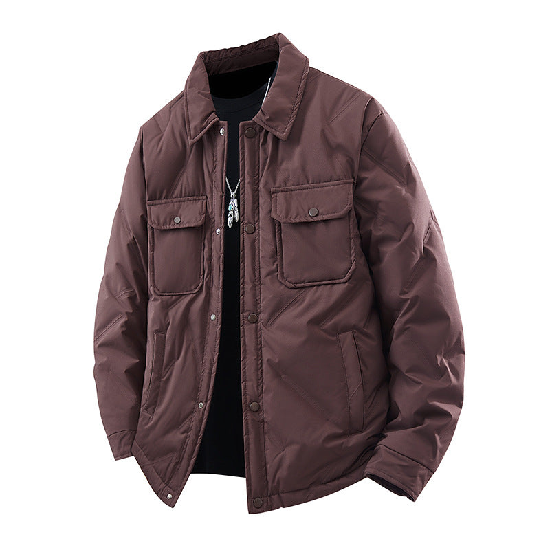 Herren Isolierte Winterjacke Funktionell Schwarz