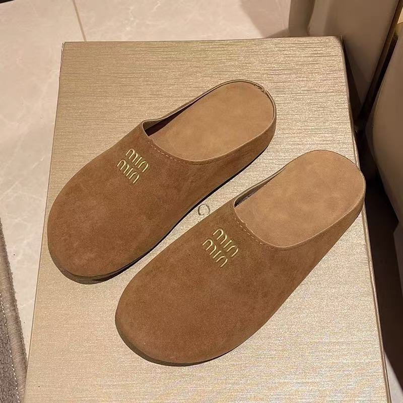 Damen Hausschuhe Veloursleder Weich Warme Heidi Schuhe
