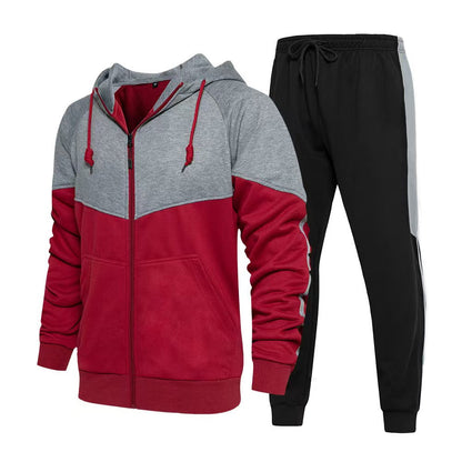 Herren Fleece Jogginganzug Sportlich Bequem