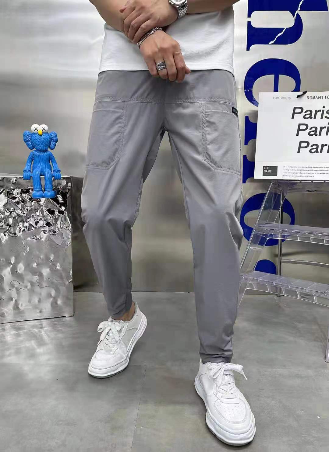 Herrenhose Freizeit Bequem Elastisch Mit Taschen