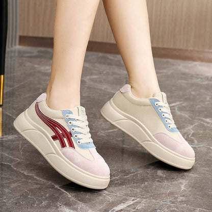 Damen Sneaker mit Plattform Komfortabel Sportlich