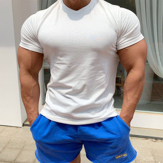Herren Sportset: Fitness-T-Shirt und Shorts Kurz Trainingsbekleidung - BerlinGlamour