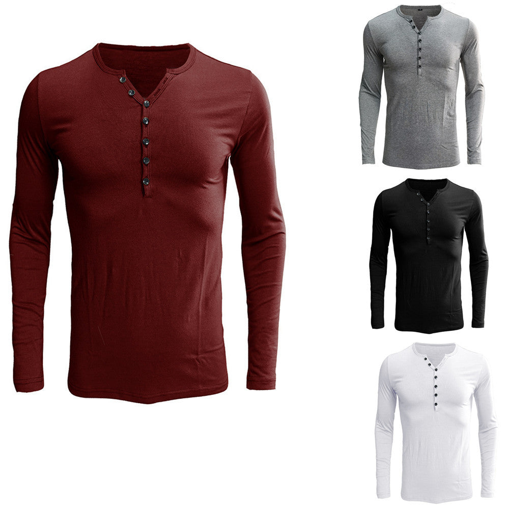 Herren Langarmhemd Weich Modern Knopfleiste - BerlinGlamour