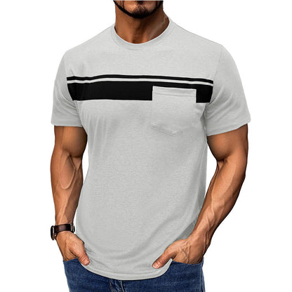 Herren Kurzarmshirt mit Brusttasche Modern Style