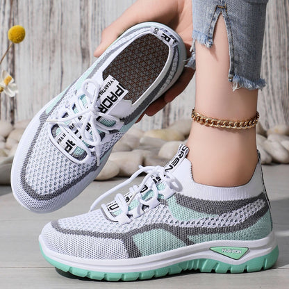 Damen Sneaker atmungsaktiv Komfort Schuhe Elastisch Flexibel