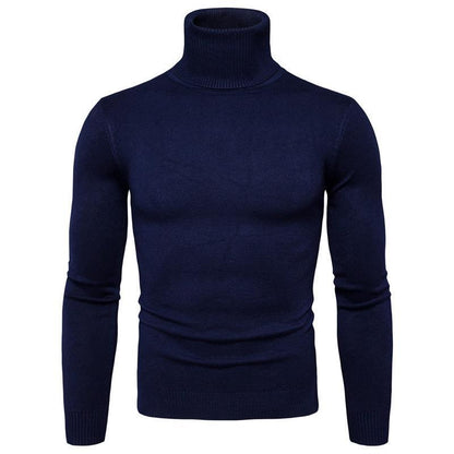Herren Rollkragenpullover Fein Strick Hochwertig Elegант