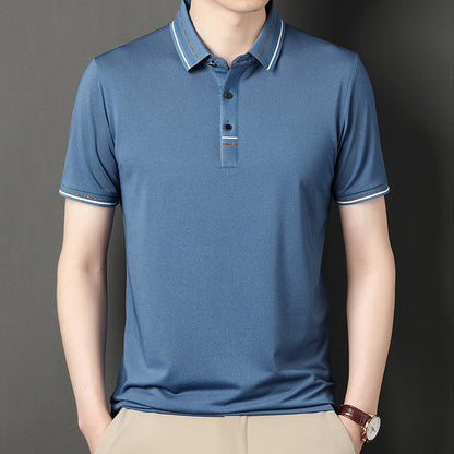 Herren Polohemd Modern Strukturiert Elegantes Design - BerlinGlamour