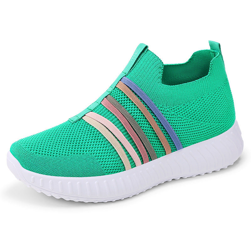 Damen Sneaker Atmungsaktiv mit Weichem Innenleben und Rutschfester Sohle