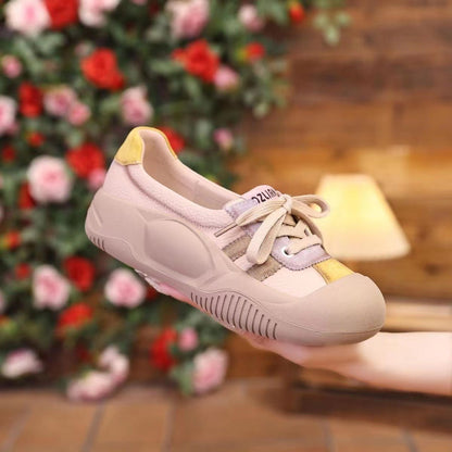 Damen Sneaker Sportlich Schnürschuhe Moderne Mode