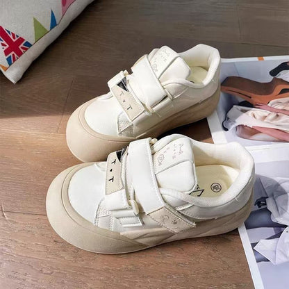 Damen Sneaker Sportlich Bequem Klettverschluss