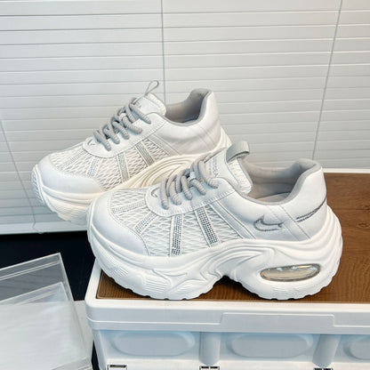 Damen Sneaker Sportlich Atmungsaktiv Trend