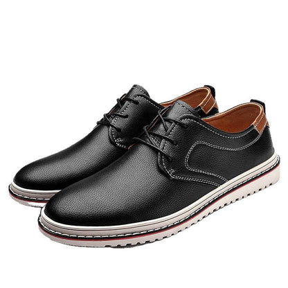 Herren Schnürschuhe Leder Elegante Freizeitschuhe Modern
