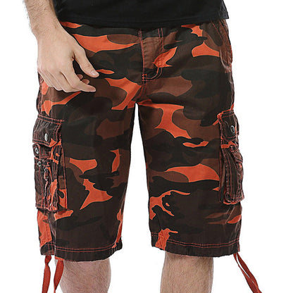 Herren Cargoshorts Camouflage Multifunktional