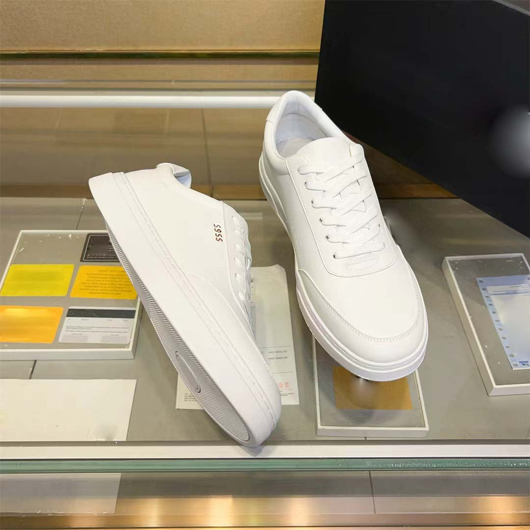 Damen Sneaker Leder Schuhe Bequem Perforiert Modisch - BerlinGlamour
