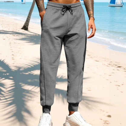 Herren Sport Hose Elastisch Mit Seitentaschen