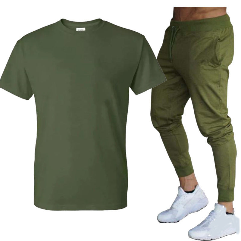 Herren Sportset Funktionales T-Shirt und Jogginghose Set