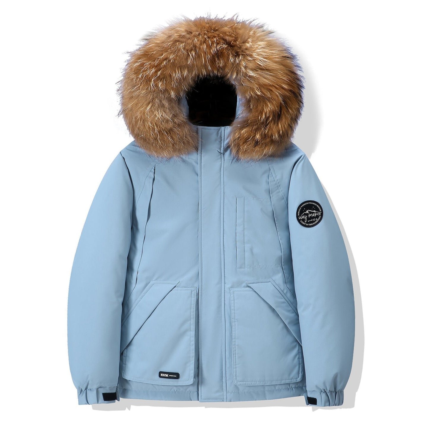 Herren Daunenjacke Winterfest Isoliert mit Kapuze