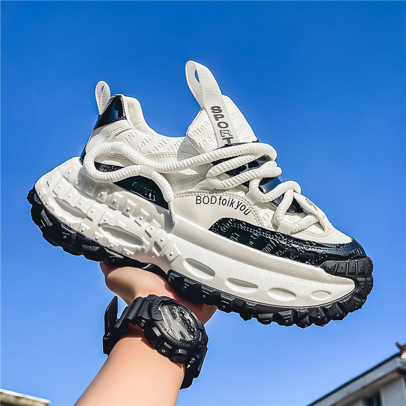 Damen Sneaker Sportlich Chunky Rutschfest Modisch