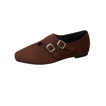 Damen Mokassins Elegante Schnallen Schuhe Heidi Stil