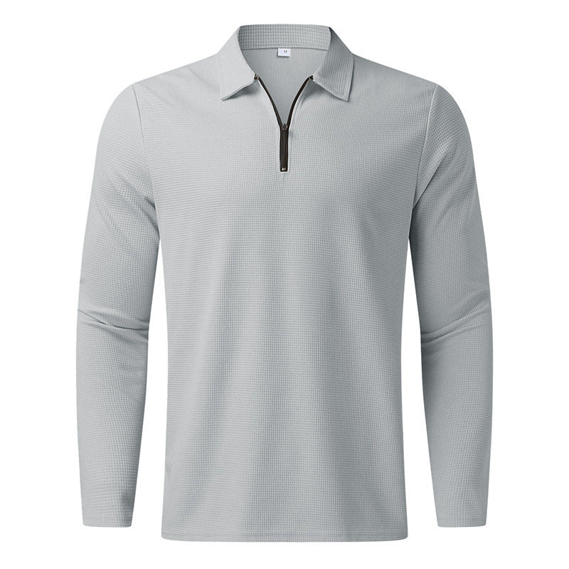 Herren Polo-Shirt Langarm Modern Atmungsaktiv