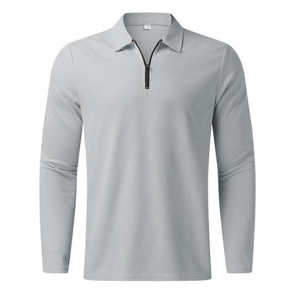 Herren Polo-Shirt Langarm Modern Atmungsaktiv