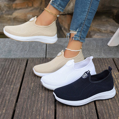 Damen Sportschuhe Bequem Atmungsaktiv Slip-On - BerlinGlamour
