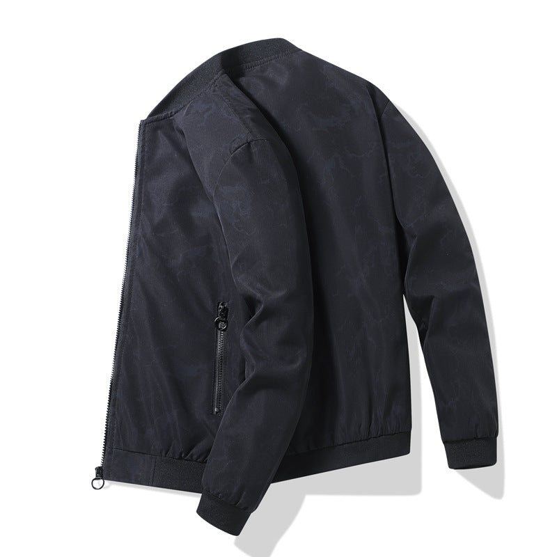 Herren Bomberjacke Sportlich Modern mit Farbenfrohem Print