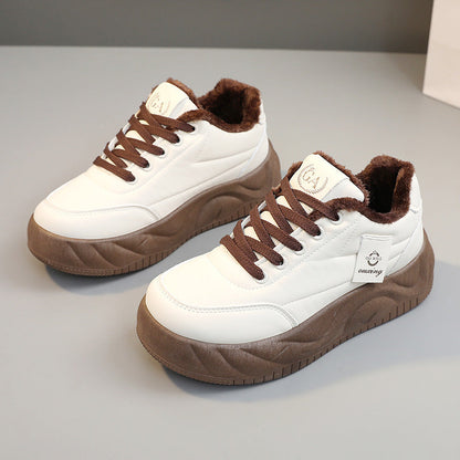 Damen Sneaker Warm Innenfutter Robust Profilsohle Moderne