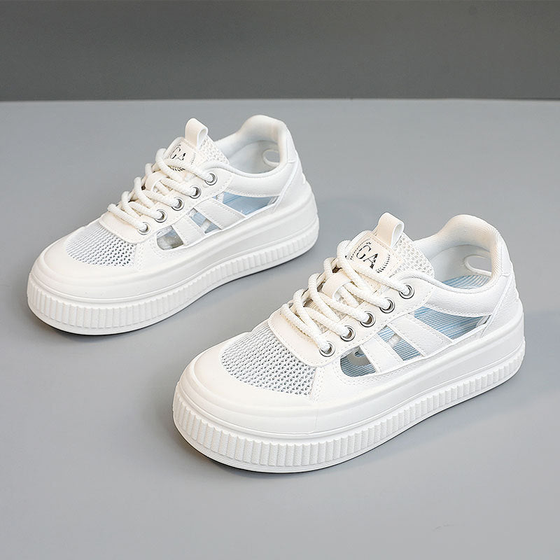 Damen Sneaker Sportlich Luftdurchlässig Komfort Sneaker