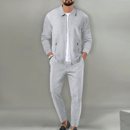 Herren Anzug Modern Strukturiert Freizeitlook
